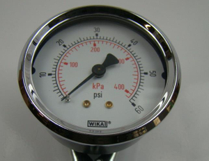 Calibrador de presión de gas de la wika del tubo de Bourdon