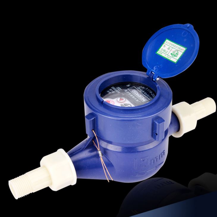 Medidor de agua de plástico seco